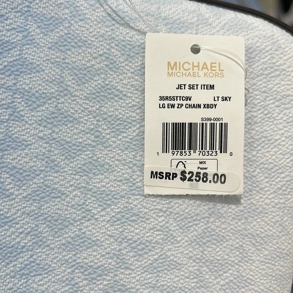 MICHAEL KORS Jet Set Large Ombré Signature Logo Crossbody Body
Light Sky… - Picture 8 of 16